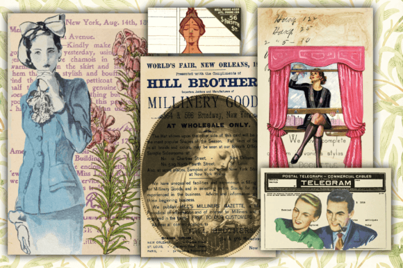 Download Vintage Ephemera Collage Junk Journal - Vintage ephemera Collection