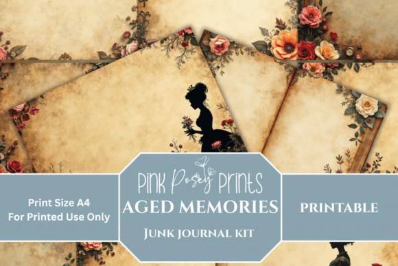 Download Vintage Ephemera Junk Journal Kit - Premium Bundle