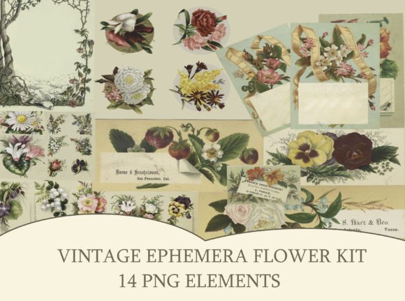 Download Junk Journal Vintage Ephemera Printable - Premium Resources