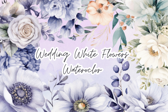 Download Wedding White Watercolor Clipart PNG - White watercolor Collection